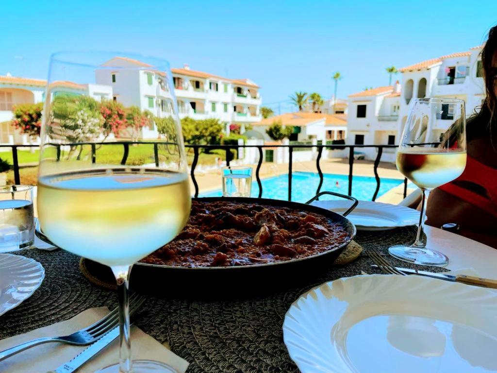 Precioso Apartamento Residencial Con Piscina Cala En Porter  Esterno foto