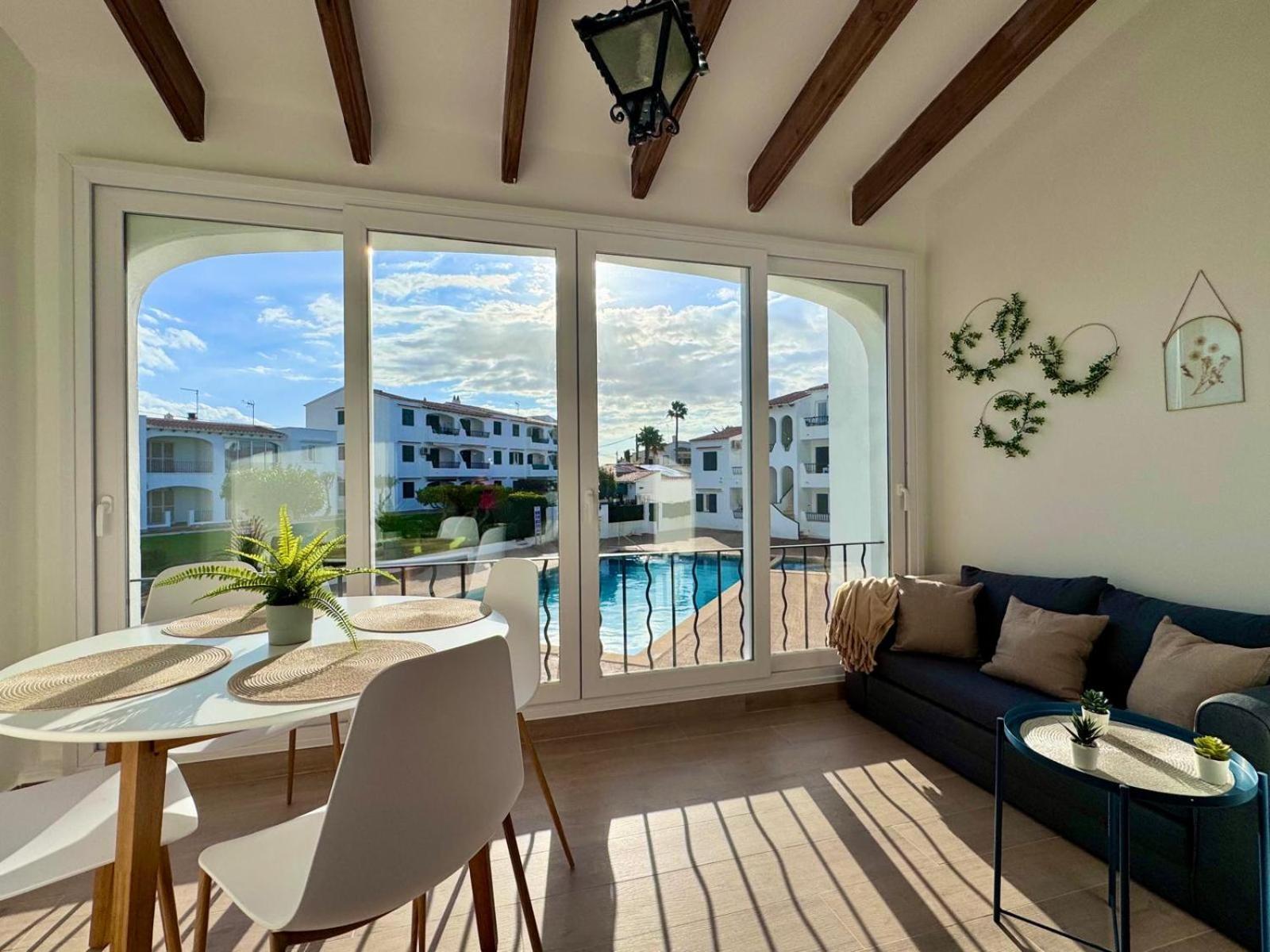 Precioso Apartamento Residencial Con Piscina Cala En Porter  Esterno foto